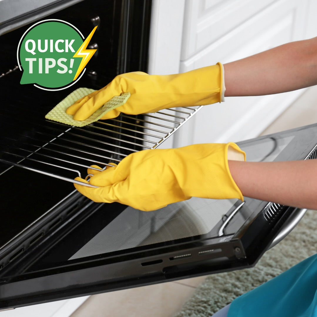 Clean your oven regularly to prevent buildup Clean your oven regularly to prevent buildup